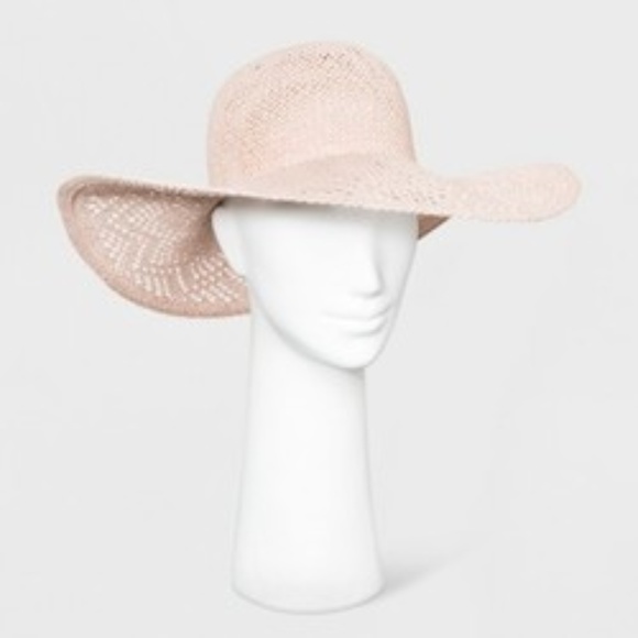 blush floppy hat